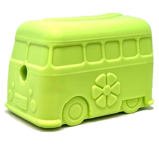SodaPup Jouet distributeur de friandises MuttsKickButt Surf's Up Retro Van pour chiens, Vert