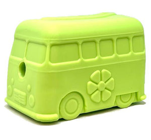 SodaPup Jouet distributeur de friandises MuttsKickButt Surf's Up Retro Van pour chiens, Vert