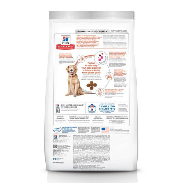 Hill's Science Diet Senior Adult 7+ Perfect Digestion Chicken Dry Dog Food