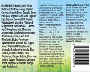 Organomics Lamb & Beef Dinner Pate Wet Dog Food Can