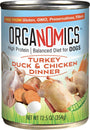 Organomics Turkey, Duck & Chicken Dinner Pate Wet Dog Food Can