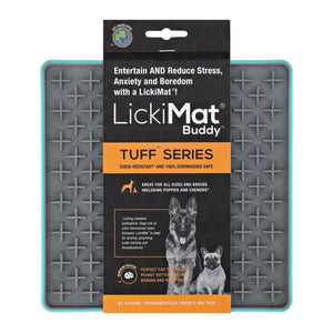 LickiMat Tuff Buddy Dog Slow Feeder Mat, Turquoise