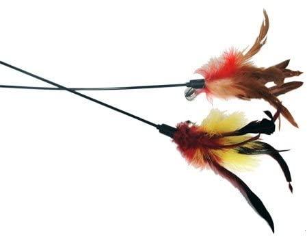 Imperial Cat Cat 'n Around Feather Wand Cat Toy