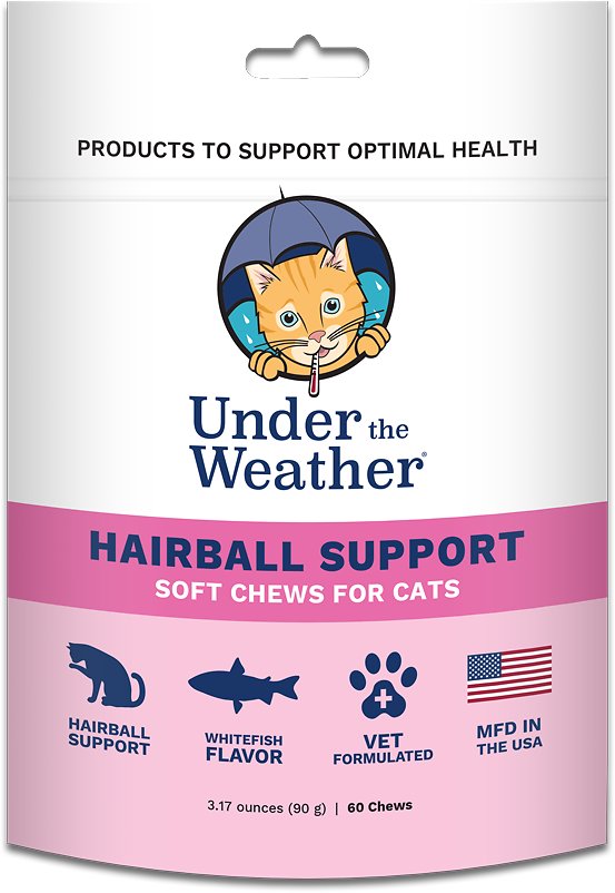 Under the Weather Hairball Support Soft Chews Cat Supplement