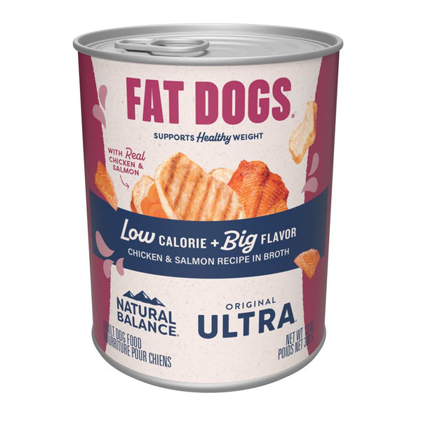 Natural Balance Original Ultra Fat Dogs Recette poulet et saumon en bouillon Pâtée humide pour chiens
