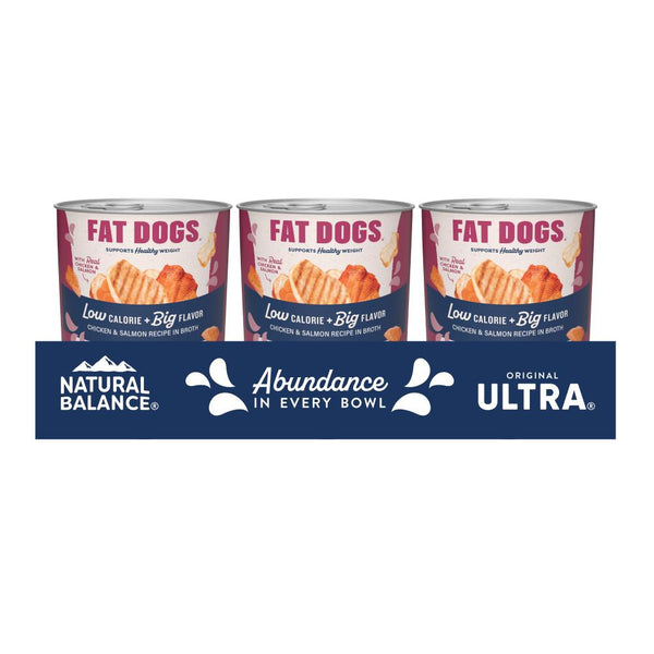 Natural Balance Original Ultra Fat Dogs Recette poulet et saumon en bouillon Pâtée humide pour chiens
