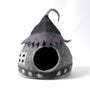 Dharma Dog Karma Cat Lit pour chat Grotte maison de fée, Gris
