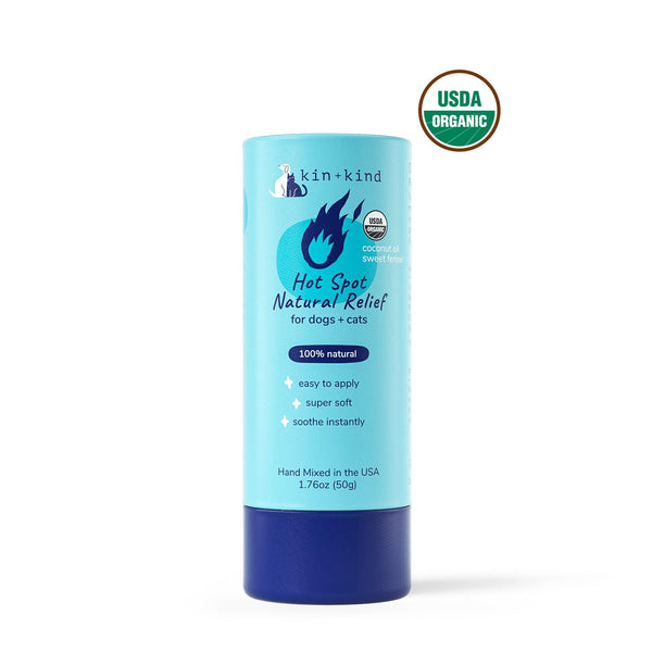 kin+kind Organic Hot Spot Natural Relief Stick for Dogs & Cats