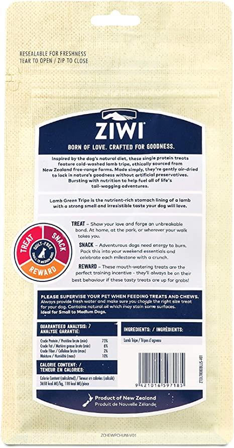 ZIWI Lamb Green Tripe Air-Dried Dog Treats, 2.8-oz|80-g