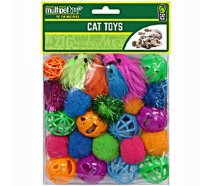 Multipet Cat Toy Valuepack, 24-Pack