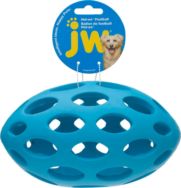 JW Pet Hol-ee Football Dog Toy, Color Varies