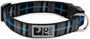 RC Pets Clip Dog Collar, Black Twill Plaid
