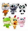 Multipet Knobby Noggins Dog Toy, Character Varies, 4-in
