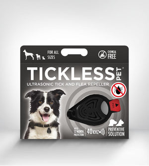Tickless Classic Ultrasonic Tick & Flea Repeller For Dogs, Black