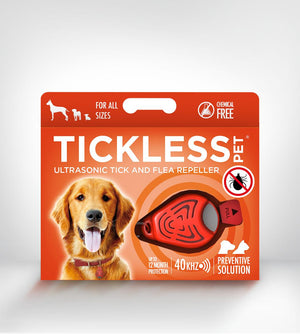 Tickless Classic Ultrasonic Tick & Flea Repeller For Dogs, Orange