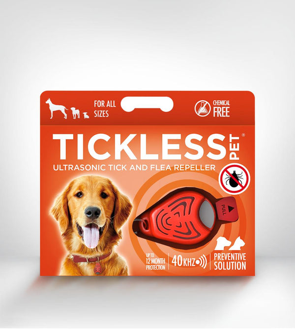 Tickless Classic Ultrasonic Tick & Flea Repeller For Dogs, Orange