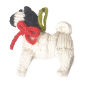 Chilly Dog Pug Dog Ornament