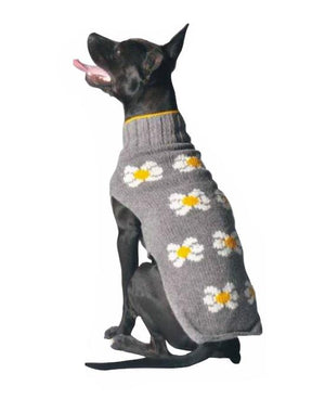Chilly Dog Hand Knit Wool Daisy Dog Sweater