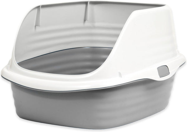 Petmate Large Cat Litter Pan With Rim, Color Varies, Large