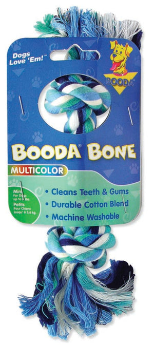 Booda 2-Knot Rope Bone Dog Toy, Multi-Color