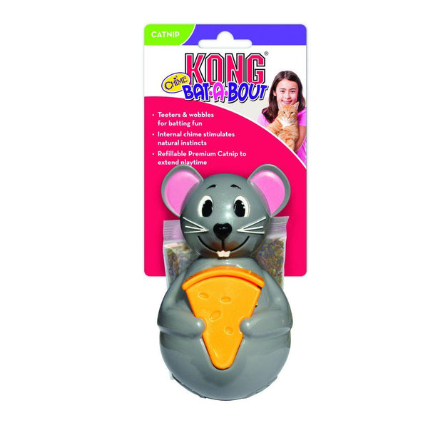 KONG Bat-A-Bout Chime Mouse Cat Toy