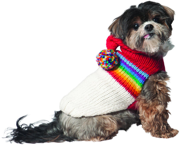 Chilly Dog Vintage Ski Hoodie Dog Sweater