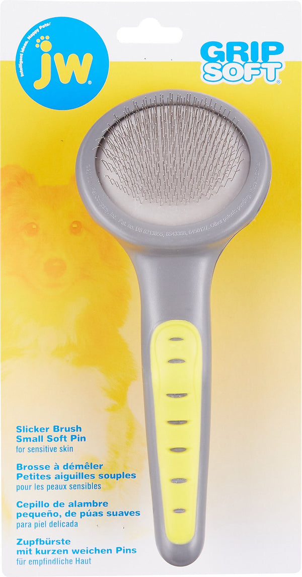 JW Pet Gripsoft Small Slicker Brush Soft Pin