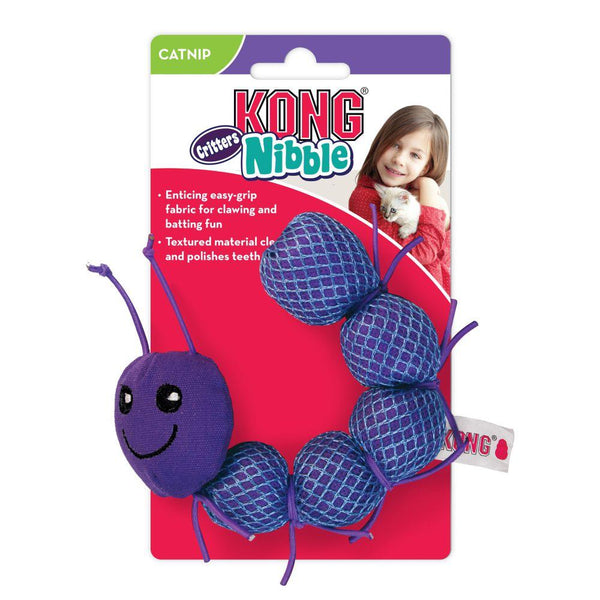 KONG Nibble Critter Catnipillar Jouet pour chat Assortiment