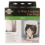 PetSafe Porte 4 Voies De Verouillage, Pour Chat, Blanche