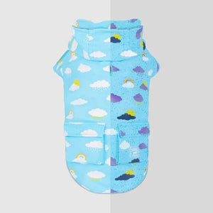Canada Pooch Wet Reveal Torrential Tracker Dog Raincoat, Clouds