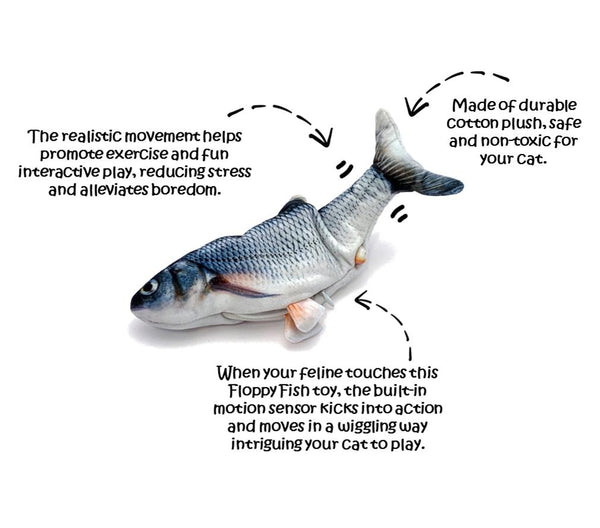 Royal Pet Floppy Fish Interactive Cat Toy
