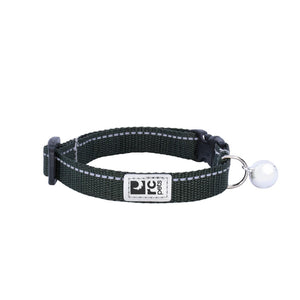 RC Pets Primary Kitty Breakaway Cat Collar, Dark Olive, 8-10-in