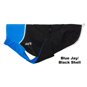 Chilly Dogs Great White North Dog Coat, Blue Jay/ Black Shell