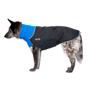 Chilly Dogs Great White North Dog Coat, Blue Jay/ Black Shell