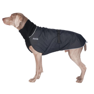 Chilly Dogs Great White North Dog Coat, Black/ Black Shell