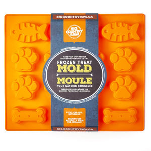 Big Country Moule en silicone brut Poisson, patte et os, grand
