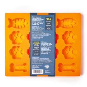 Big Country Moule en silicone brut Poisson, patte et os, grand