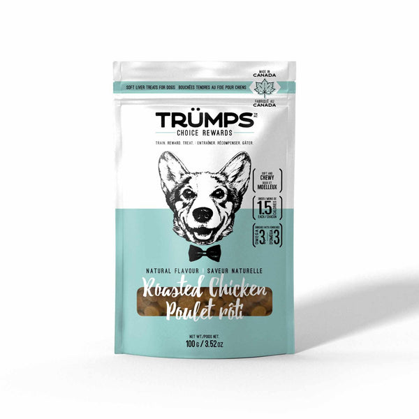 Gâteries naturelles pour chien au poulet rôti Spark Pet Trumps