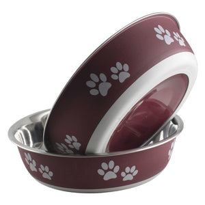 Indipets Gamelle pour chien Buster, couleur merlot