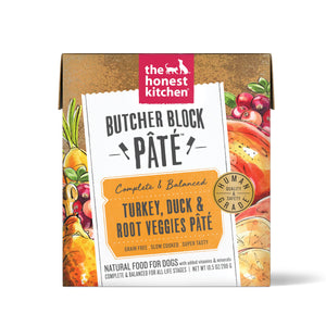 The Honest Kitchen Butcher Block Pate Turkey, Duck & Root Veggies Wet Dog Food