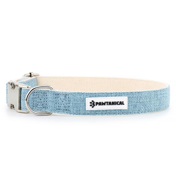 Pawtanical Dog Collar, Lake Blue