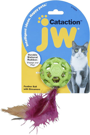 JW Pet Cataction Balle Plumes avec Clochette Jouet pour chat