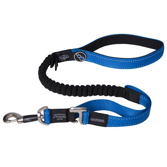 Rogz Control Shock Absorbing Bungee Dog Lead, Blue
