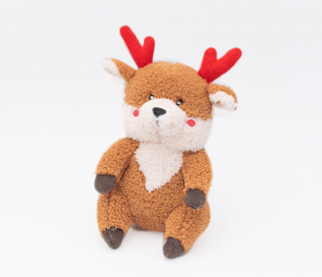 ZippyPaws Jouet Renne Holiday Cheeky Chumz