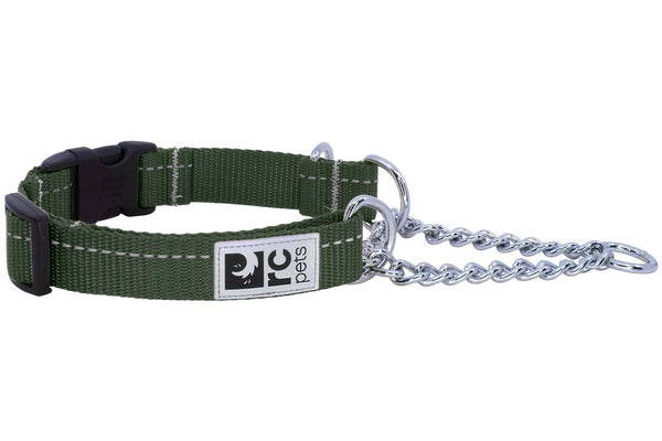 RC Pets Primary Training Clip Dog Collar, Dark Olive
