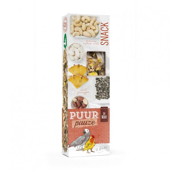 Witte Molen PUUR Pauze Seed Sticks Pineapple & Peanut Parrot Bird Treats