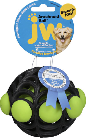 JW Pet Arachnoid Ball Dog Toy, Color Varies, Medium
