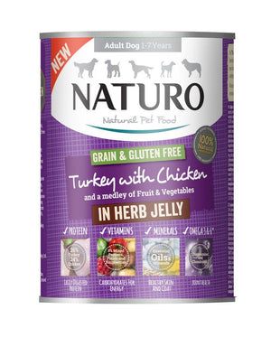 Naturo Turkey with Chicken in Herb Jelly Wet Dog Food