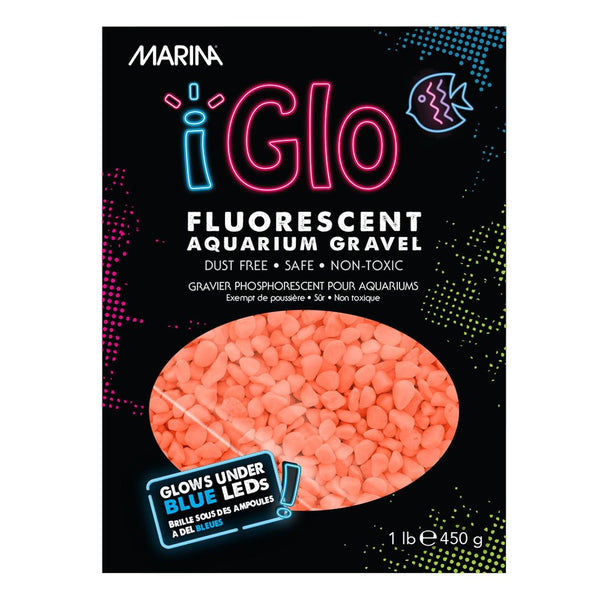 Marina iGlo Fluorescent Aquarium Gravel, Orange