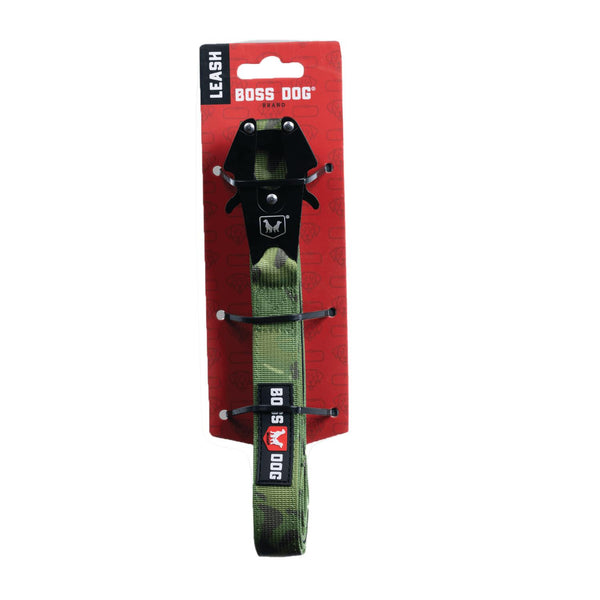 Boss Dog Boss Tactical Dog Leash, Camo Green